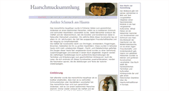 Desktop Screenshot of haarschmucksammlung.de