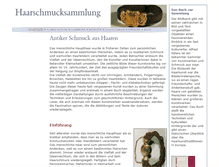 Tablet Screenshot of haarschmucksammlung.de